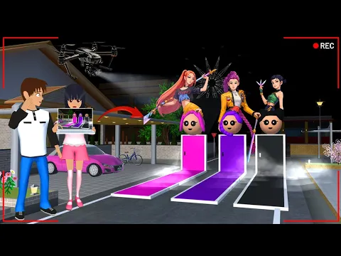 Video Thumbnail: Yuta Mio Panicked After CCTV Recorded A Misterius Portal Rumi Mira Zoey ‼️ SAKURA SCHOOL SIMULATOR