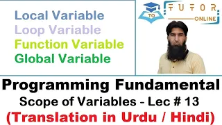 Scope of Variables in C C Language LECTURE - 13