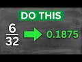 Convert to a Decimal No Calculator