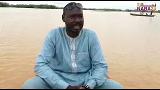 مراسل نبا ٢٤ادم جبريل في ارض الوطن وعلى ضفاف البطحاء سور تم ي 