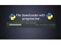 File downloader with a progress bar using Python