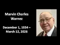 Funeral of Marvin Charles Warnez 3-27-2026