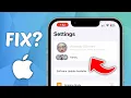 How to Fix Apple ID Greyed Out in iPhone Settings