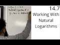 Edexcel AS Level Maths 14 7 Working With Natural Logarithms