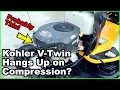Kohler V Twin Engine STUCK on Compression Stroke Hard to Crank Over