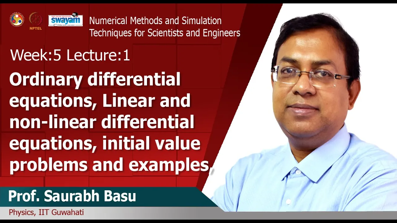 Lec 13: Ordinary Differential equations