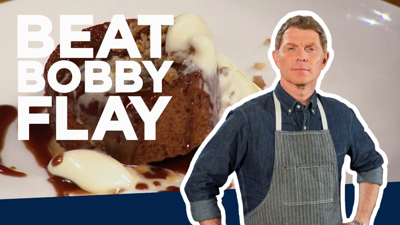 Bobby Flay Makes Sticky Toffee Pudding   Beat Bobby Flay   Food Network