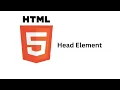 HTML Head Element - title style meta link script and base
