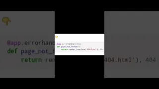 Flask Custom Error Pages