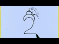 Lord shiva drawing from Number 2 easy Lord Mahadev drawing Shivaratri Lord bholenath drawing