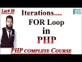 PHP Tutorial in Urdu Hindi For loop in php