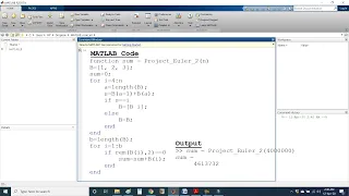 Project Euler in MATLAB Problem 2 Fibonacci sequence whose values do not exceed four million