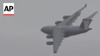 Military releases showing moments before C-17 crashes in Alaska