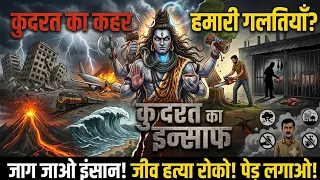 कुदरत का इंसाफ ⚠️ महाविनाश की चेतावनी! | जाग जाओ इंसान | Powerful Hindi Rap Song | Mahadev Song 