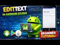 How to Add text in Edit text in Android application
