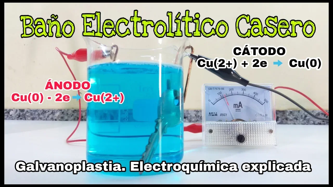 BAÑO ELECTROLÍTICO CASERO | GALVANOPLASTIA | ELECTROQUÍMICA EXPLICADA