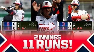 WHAT A START Twins score 11 RUNS in the first TWO INNINGS Ft Caratini Kreidler more