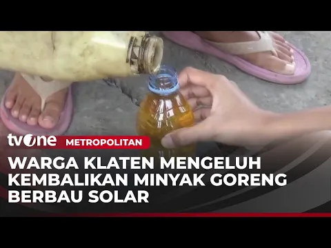 Klaten Geger, Minyak Goreng Bantuan Berbau Solar