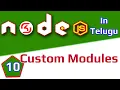 In Telugu Custom Modules