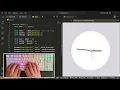 ASMR Coding Simple Analog Clock using Javascript No Talking