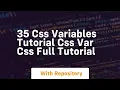 35 css variables tutorial css var css full tutorial