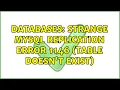 Databases Strange MySQL replication error 1146 Table doesn t exist 2 Solutions