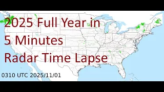 2025 Full Year US Weather Radar Time Lapse Animation