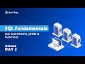 Introduction to SQL Fundamentals Full Explained Free Webinar Joins Function DAY 2 Learnbay