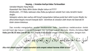 Download Amalan Rebo Wekasan di Akhir Bulan Sofar MP3