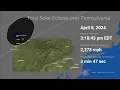 Total Solar Eclipse of April 8 2024 over Pennsylvania
