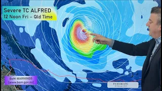 7 Day Forecast for Cyclone Alfred "the pinball”