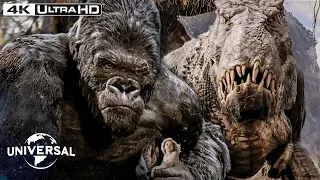 king kong kong saves ann from the v rexs