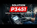 HOW TO FIX P3451 OBD II ERROR CODE - Cylinder 7 Deactivation Control Circuit Low