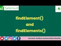 diver findElement and driver findElements method Ganesh Jadhav AutomationStudio
