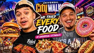 WE ATE EVERYTHING AT UNIVERSAL CITY WALK!