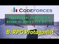 B RPG Protagonist Educational Codeforces Round 94 Rated for Div 2 Solution in Hindi