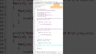 C Program to Add Two Matrices Using Multi-dimensional Arrays