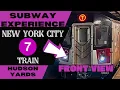 New York City Subway 7 Lcl Train to Hudson Yards Front View