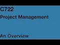 WGU Passing Project Management - C722