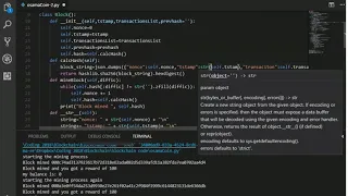 Building tiny block-chain with python -