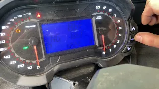 Polaris General RZR 1000 How To Pull Codes From Dash Cluster Trail S Dash Cluster