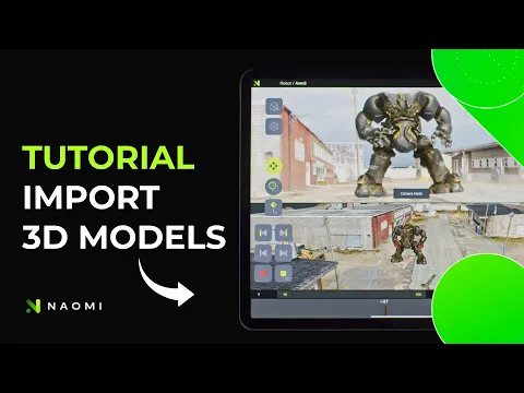 Download MP3 3D Animation on iPad - Tutorial: How to Import 3D Models into Naomi Animation App