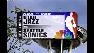Jazz Sonics 1996 WCF Deciding Game 7 NBA On NBC
