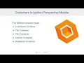 Container Types in Ignition Perspective and How to Use Them