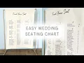 Easy Canvas Wedding Seating Chart Wedding DIY