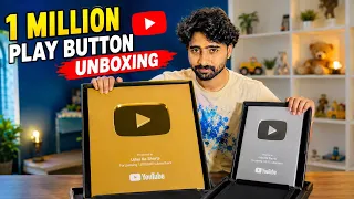 YouTube Sent Me The 1 MILLION Gold Play Button! 😍 Full Unboxing ❤️