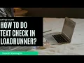 How to do Text check in LoadRunner What is web - reg