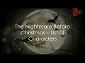 The Nightmare Before Christmas - List of Characters