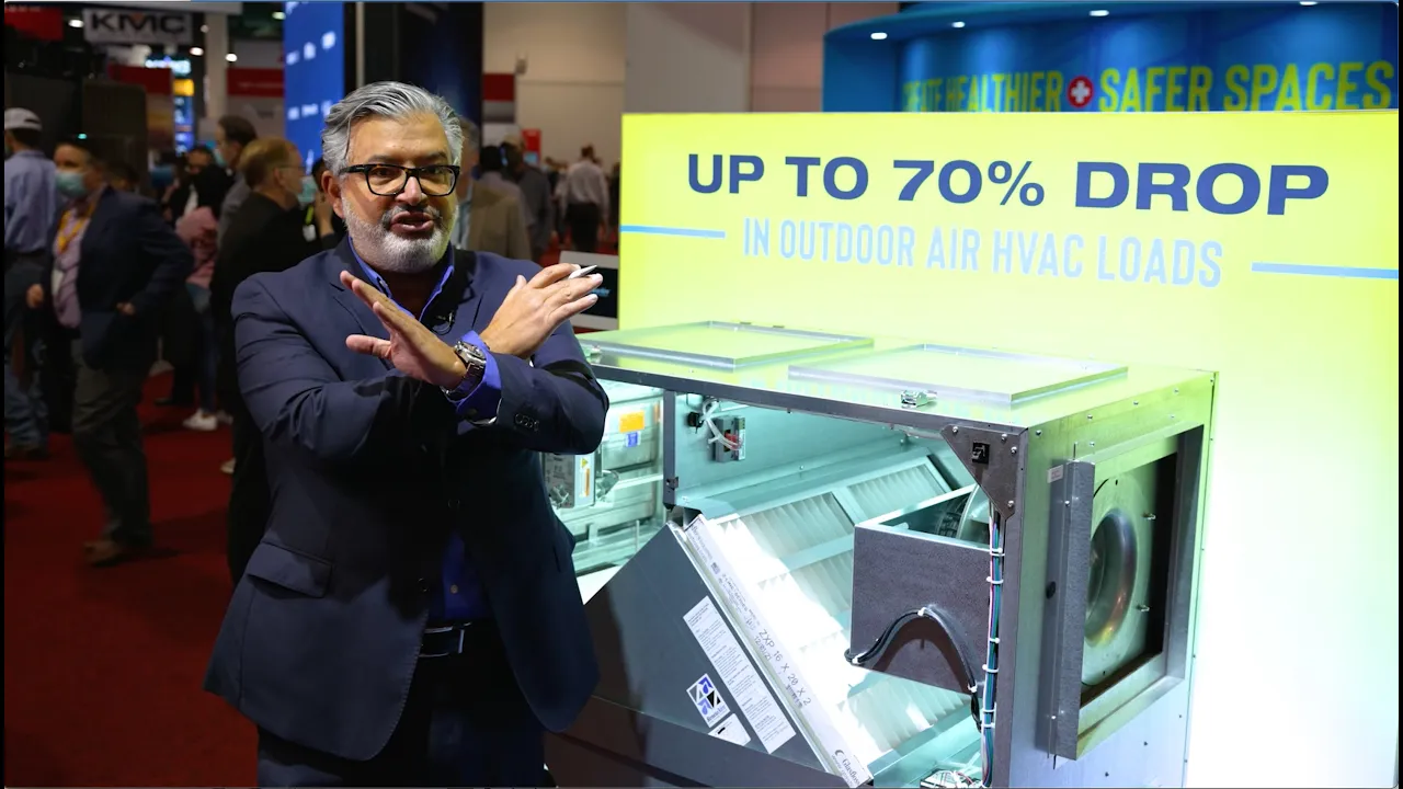 RenewAire ERV Demo: Total Energy Recovery, IAQ & Commercial HVAC Solutions (AHR Expo 2022)