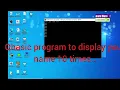 Qbasic program to display your name 10 times